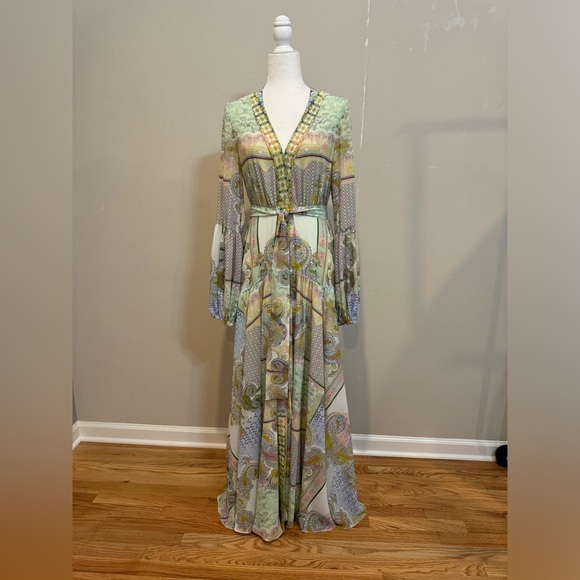 ALEXIS
Paisley Print Long Dress size L Never Worn - Picture 3 of 9